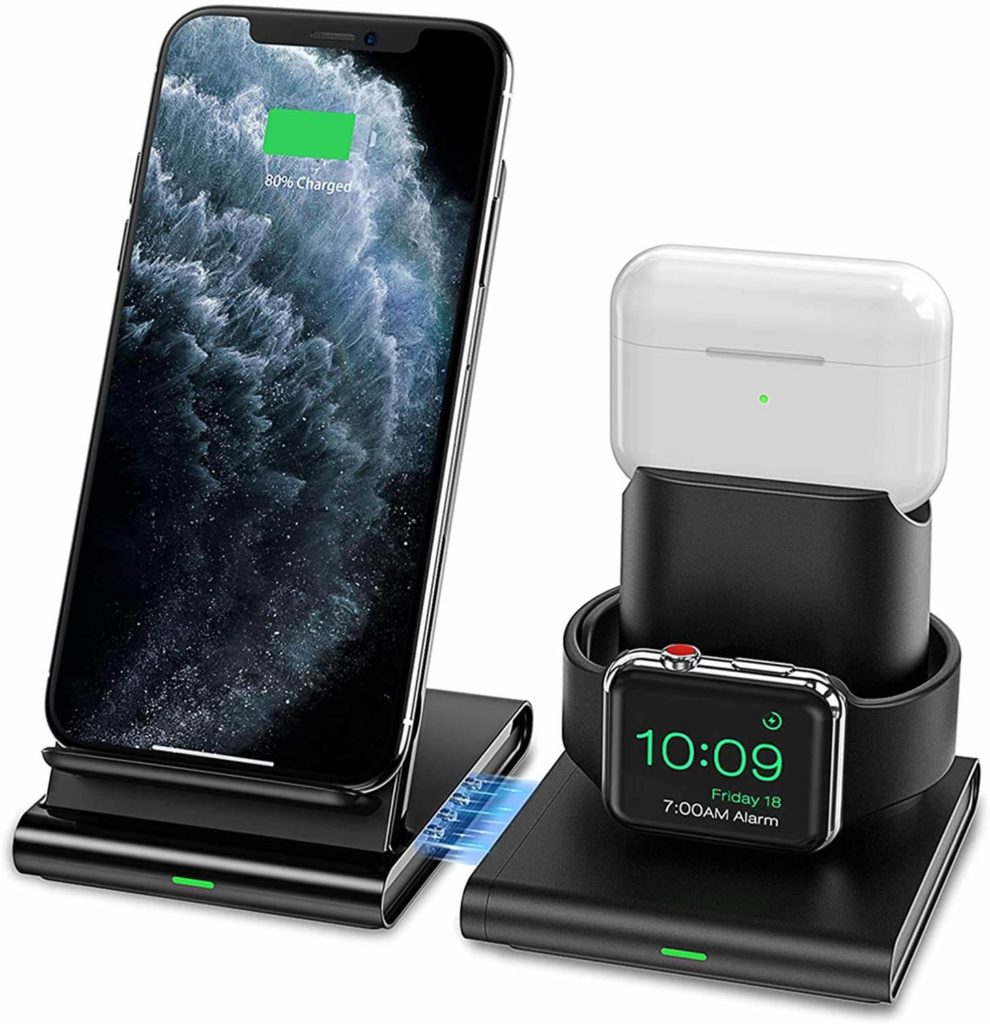 Seneo Wireless Charger 3 in 1 iphone and samsung ifeedny